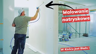 Malowanie Ścian i Sufitów Agregatem Graco GX 21 [upl. by Einniw]