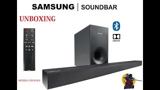 Unboxing e Teste  Soundbar Samsung 130w RMS HW K360 [upl. by Hasseman]