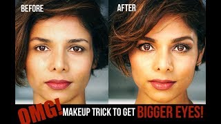 MAKEUP TRICK TO MAKE EYES LOOK BIGGER 2018 Eye Makeup Tutorial for small eyes [upl. by Anyahs812]