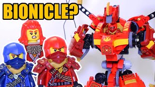 BIONICLE Fans will LOVE This Ninjago Set Kais Climber Mech Review [upl. by Simpson569]