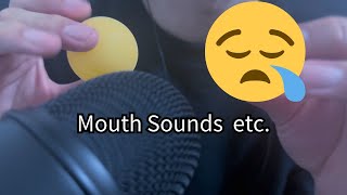 ASMR Mouth Sounds  Tapping Brushing etc [upl. by Atnahc]