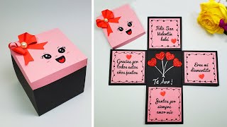 🎀Hermosa cajatarjeta hecha a mano🎀😍Mothers Day Card Día de la madre😘Valentines Day box card idea [upl. by Tamaru]