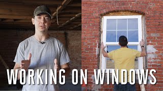 Fixing And Flashing Windows  General Store Renovation [upl. by Nassi332]