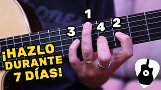 Te Reto A Hacer Este Ejercicio Durante 7 Días ¡Mejorará 100 Tu Habilidad en Guitarra [upl. by Jacobs]