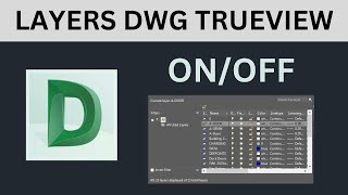 Turn ON amp OFF Layers  DWG TrueView [upl. by Skelton]