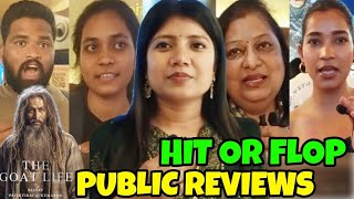 The Goat Life  Hindi Public Review First Day First Show [upl. by Arrik]