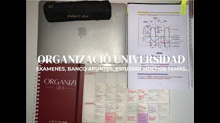 Cómo organizarse en la UNIVERSIDAD  organizar EXAMENESbanco de apuntesestudiar 54 temasplanners [upl. by Nork]