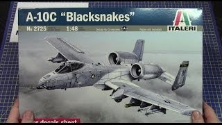 Italeri 148 Fairchild A10C Blacksnakes  2725 wwweModelscouk [upl. by Jaymee88]