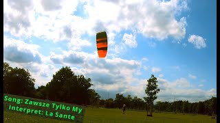 mein täglicher Dreh durch die Luft  der etwas andere Sport mit einer Lenkmatte  kleiner PowerKite [upl. by Acinorej959]