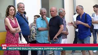 Lamezia Terme CZ Incontro sullautonomia differenziata [upl. by Aoh]