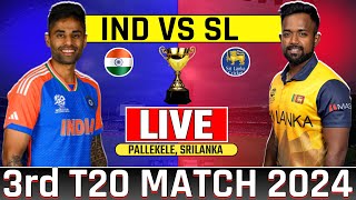 🔴Live India vs Srilanka 3rd T20 Match Today Live Cricket Match  Ind vs Sl Cricket Match indvssl [upl. by Hardner]