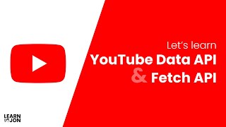 How to use YouTube Data API amp Fetch API to show videos on your website with Vanilla JavaScript [upl. by Minni]