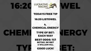 Today’s free tip for the 1620 at Listowel 🐎 racing horseracing horseracingtips shorts [upl. by Arlana369]