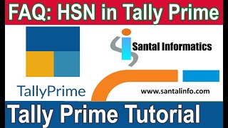 FAQ  How to use HSN in Tally Prime  Tally Prime in Tamil [upl. by Clover]