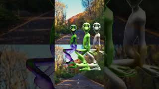 Dame tu cosita green alien dancefunny music dance comedy calmdown shots yt color [upl. by Idnek638]