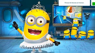 Ballerina minion Vs Vector the boss  Old Despicable me minion rush gameplay [upl. by Suirauqed]