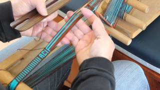 Weaving Letters on an Inkle Band [upl. by Meryl757]