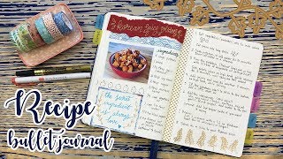 RECIPE BULLET JOURNAL  HOW TO SET UP ↬ WITH FLIP THROUGH [upl. by Lalitta]