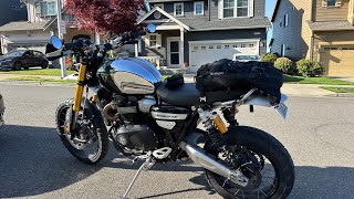 Scrambler 1200 XE Short Ride To Weld Up KH500H1 Side Stand [upl. by Struve]