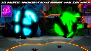 All NEW Painted Black Market Goal Explosion quotSPHENERGYquot  Rocket League Showcase [upl. by Esil]