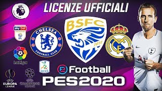 PES 2020  COME METTERE LE LICENZE UFFICIALI  ITA [upl. by Hoshi]