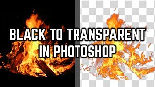 How To Change Black To Transparent PNG In Photoshop [upl. by Jaf]