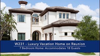 7 Bedroom Luxury Vacation Home on Reunion Resort in Orlando FL [upl. by Ahteral]