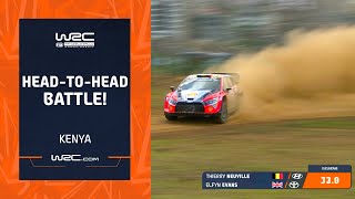 FULL BATTLE  SS1 Neuville vs Evans  WRC Safari Rally Kenya 2024 [upl. by Niras155]