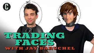 Jay Baruchel from How to Train Your Dragon 3 Plays Trading Faces Guessing Game [upl. by Lehacim]