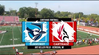 Carthage Football vs Elmhurst 2023930 [upl. by Aierb]