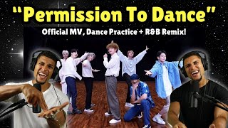 BTS  “PERMISSION TO DANCE” Official MV Reaction Dance Practice  RampB Remix 🫠 [upl. by Yve701]