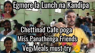 Veg Meals must try at Chettinad Cafe Egmore chennai food travel explore eat taste review [upl. by Annoyik]