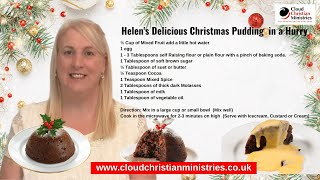 Helens Delicious Christmas Pudding in Hurry  Cloud Christian Ministries  Christmas [upl. by Putnam649]