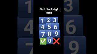 Find the 4 digit code [upl. by Ardnovahs198]