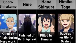 ALL MAJOR DEATHS IN MY HERO ACADEMIA [upl. by Bow]