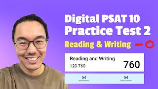 Easy 5454 on Digital PSAT 10 Practice Test 2 Reading amp Writing [upl. by Assedo]