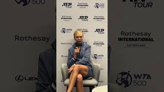 Katie Boulter press conference Rothesay Eastbourne International 25062024 [upl. by Ocnarf]