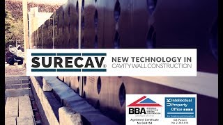 NEW Technology in Cavity Wall Construction  SureCav [upl. by Nodrog461]