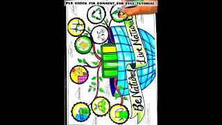 World Energy Conservation Day Poster Drawing14th Dec  Save Energy poster drawing for compitition [upl. by Hsemin132]