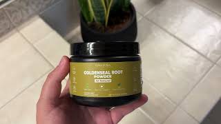 Goldenseal Root Powder  Product Review [upl. by Seda]