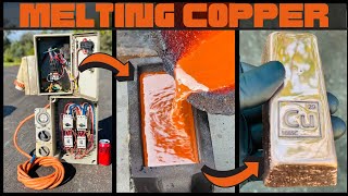 3Phase Copper Melting  BigStackD Copper Brass Aluminum  ASMR Metal Melting  Trash To Treasure [upl. by Aleiram]