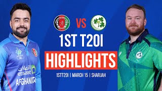 FULL HIGHLIGHTS  Afghanistan vs Ireland  1st T20I  Ireland Tour of Afghanistan 2024  ACB [upl. by Chatav]