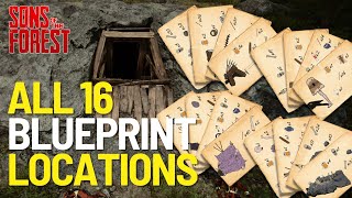 All Blueprint Locations In Sons of the Forest 10 2024 [upl. by Ahsinrac131]