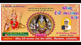 Shreemad Devi Bhagavat Katha Katosan road  contect no  9925320436 Day 7 [upl. by Leuams]