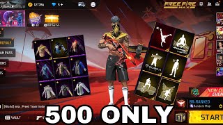 FREE FIRE ID SELL ONLY ₹500 🔥🔥ALL EVO GUN MAX ID 🔥🔥 HIP HOP BUNDLE ID SELL IN FREE FIRE ♥️♥️ [upl. by Aisnetroh520]