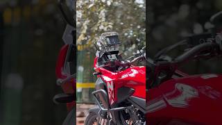 Honda NX 500 crash guard mobile holder and side stand extender fitting video at Htrzmodz motovlog [upl. by Warring]