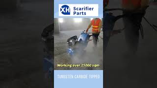 Did you know how many hours our scarifier carbide cutters can work Over 15000 sqm working areas [upl. by Nosnev]