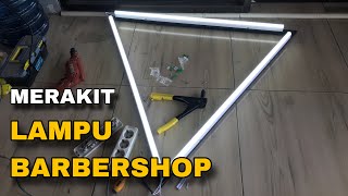 Cara Membuat Lampu Segitiga Barbershop [upl. by Henebry]