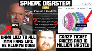 The UFC 306 Sphere Card DISASTER Dana White Lied To Us All 16 Million Dollars Lost [upl. by Rema]