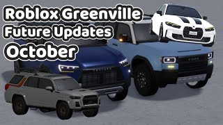 Roblox Greenville Leaks and Unreleased Cars October The ADBR Zone [upl. by Aititel43]